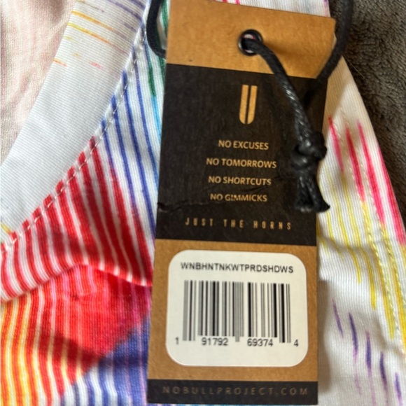 NoBull Women All Pride Rainbow Racerback Tank Top Small - Picture 5 of 5